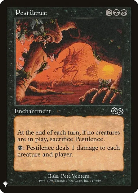 Peste, carte Magic PLST USG-147 — extension The List