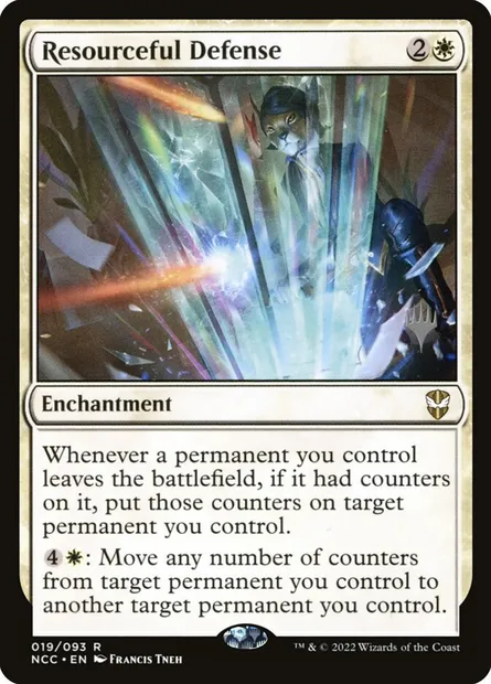 Resourceful Defense, Magic card PNCC 19p — New Capenna Commander Promos set