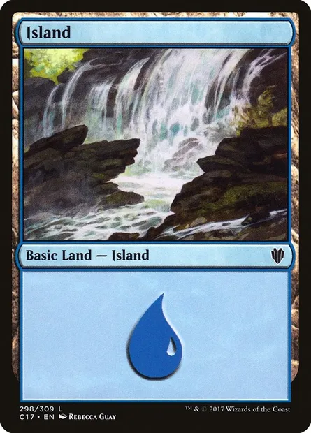 Island, Magic card C17 298 — Commander 2017 set