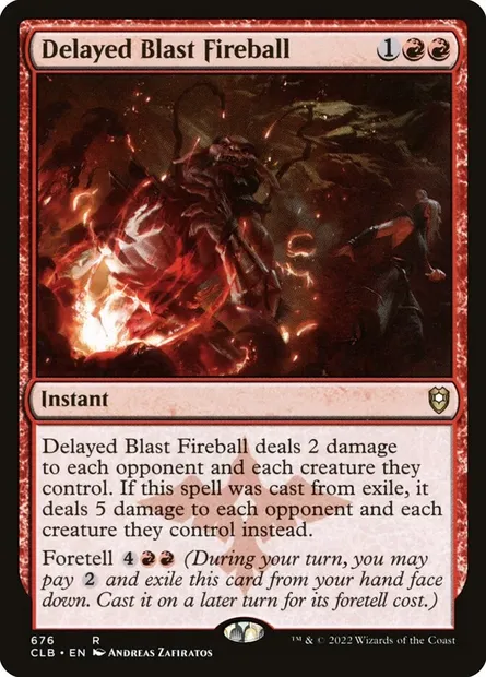 Delayed Blast Fireball, Magic card CLB 676 — Commander Legends: Battle for Baldur's Gate set