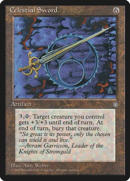 Epée céleste, carte Magic ICE 314 — extension Ere Glaciaire