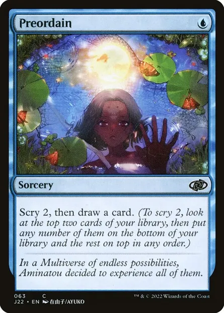 Preordain, Magic card J22 63 — Jumpstart 2022 set