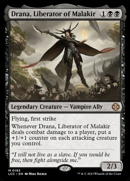 Drana, Liberator of Malakir, Magic card LCC 193 — The Lost Caverns of Ixalan Commander set