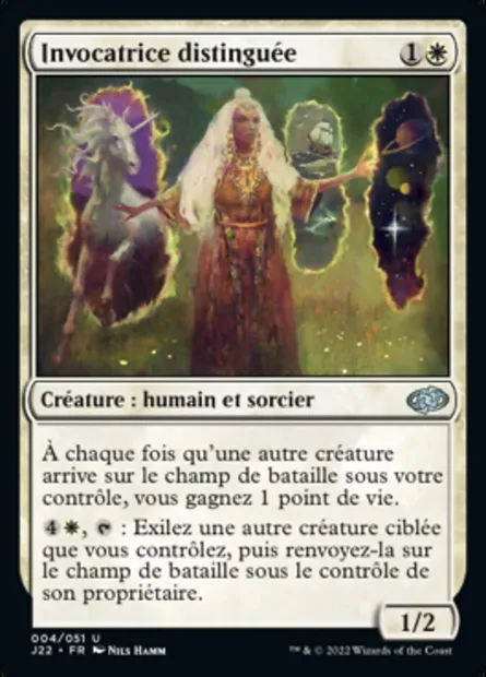 Invocatrice distinguée, carte Magic J22 4 — extension Jumpstart 2022