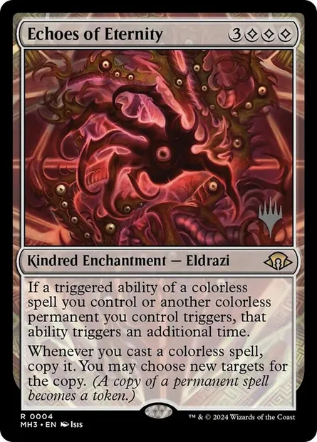 Échos d'éternité, carte Magic PMH3 4p — extension Modern Horizons 3 Promos