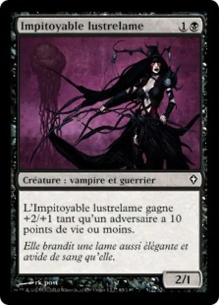 Impitoyable lustrelame, carte Magic WWK 65 — extension Worldwake