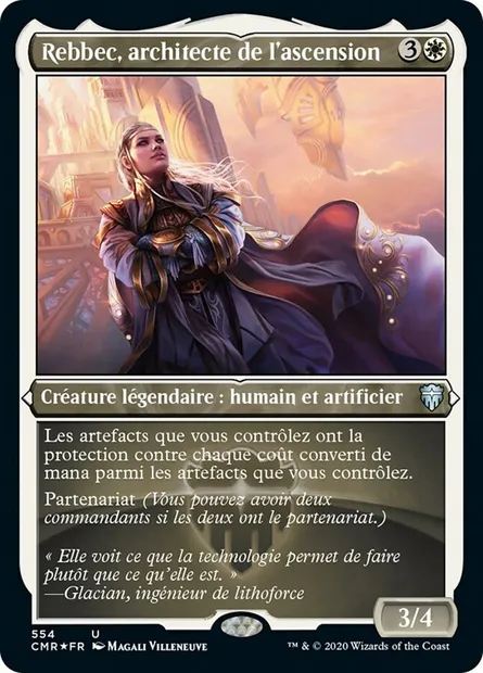 Rebbec, architecte de l'ascension, carte Magic CMR 554 — extension Commander Legends