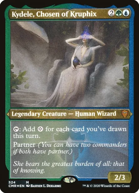 Kydele, Chosen of Kruphix, Magic card CMR 524 — Commander Legends set
