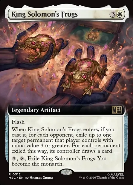 King Solomon's Frogs, Magic card MSC 312 — Marvel Super Heroes Commander set