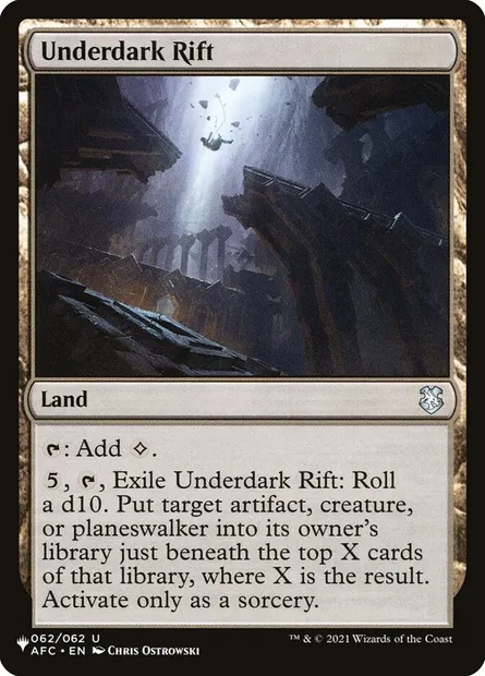Underdark Rift, Magic card PLST AFC-62 — The List set