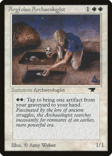 Argivian Archaeologist, carte Magic ATQ 1 — extension Antiquities