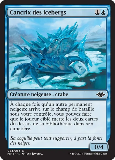 Cancrix des icebergs, carte Magic MH1 54 — extension Horizons du Modern