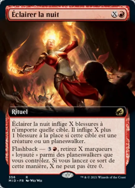 Éclairer la nuit, carte Magic MID 356 — extension Innistrad : chasse de minuit