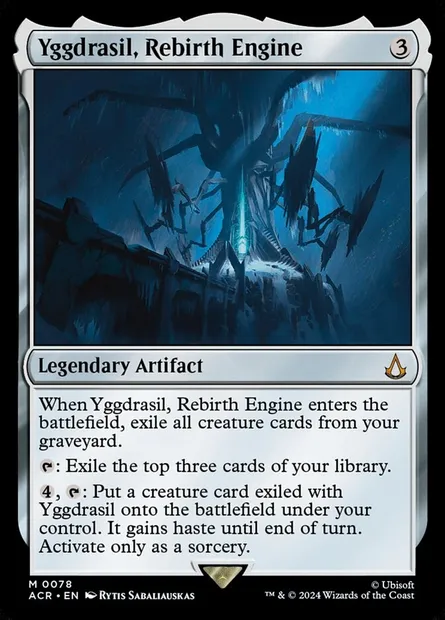 Yggdrasil, Rebirth Engine, Magic card ACR 78 — Assassin's Creed set