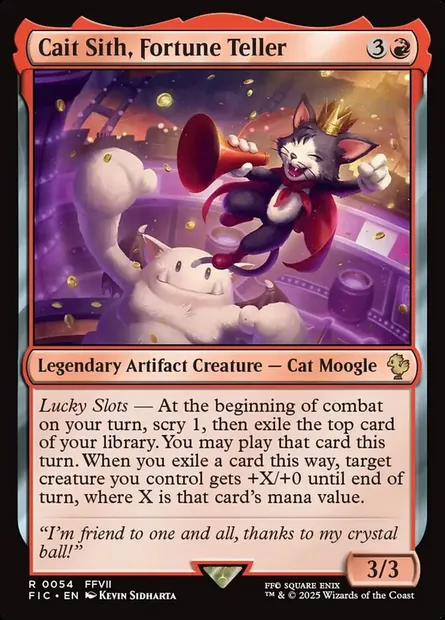 Cait Sith, Fortune Teller, Magic card FIC 54 — Final Fantasy Commander set