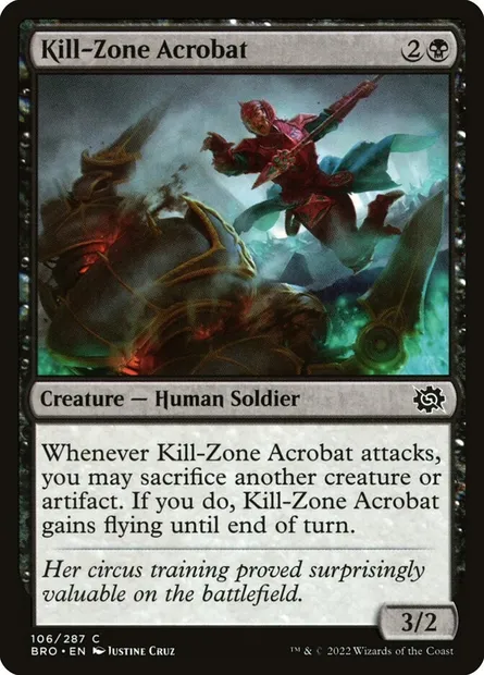 Kill-Zone Acrobat, Magic card BRO 106 — The Brothers' War set