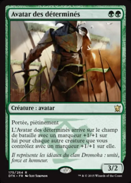 Avatar des déterminés, carte Magic DTK 175 — extension Les Dragons de Tarkir