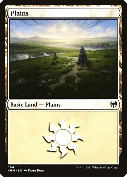 Plains, Magic card KHM 394 — Kaldheim set