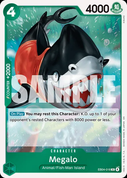 Megalo, One Piece card EB04-018 — EGGHEAD CRISIS set