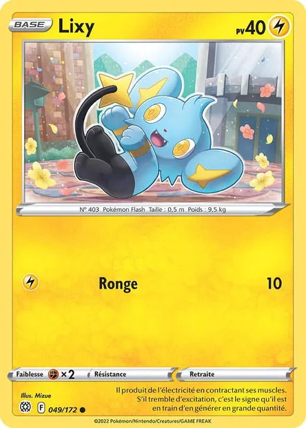 Lixy, carte Pokémon BRS 049 — extension Stars Étincelantes