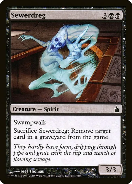 Sewerdreg, Magic card RAV 104 — Ravnica: City of Guilds set