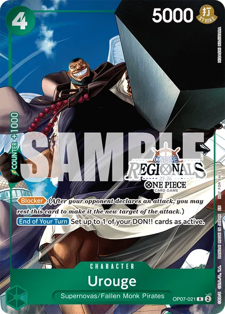 Urouge, carte One Piece OP07-021 — extension 500 YEARS IN THE FUTURE