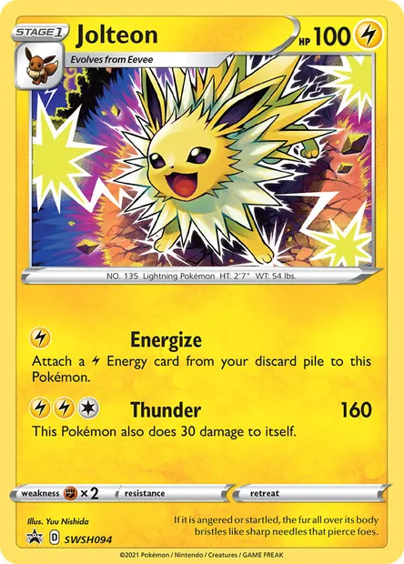 Jolteon, Pokémon card SWSH 094 — SWSH Black Star Promos set