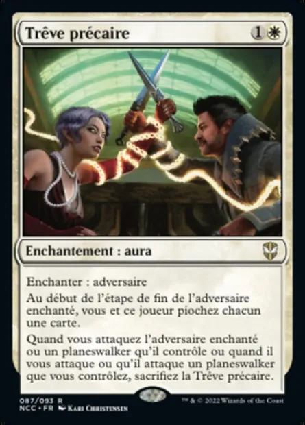 Trêve précaire, carte Magic NCC 87 — extension New Capenna Commander