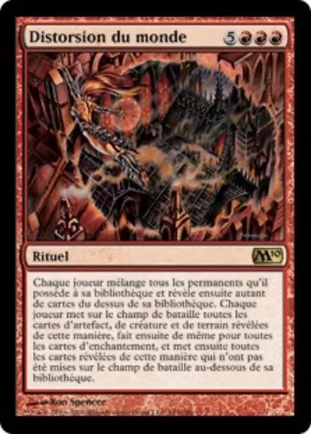 Distorsion du monde, carte Magic M10 163 — extension Magic 2010