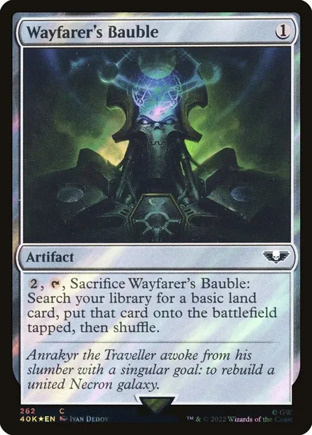 Babiole du voyageur, carte Magic 40K 262★ — extension Warhammer 40,000 Commander