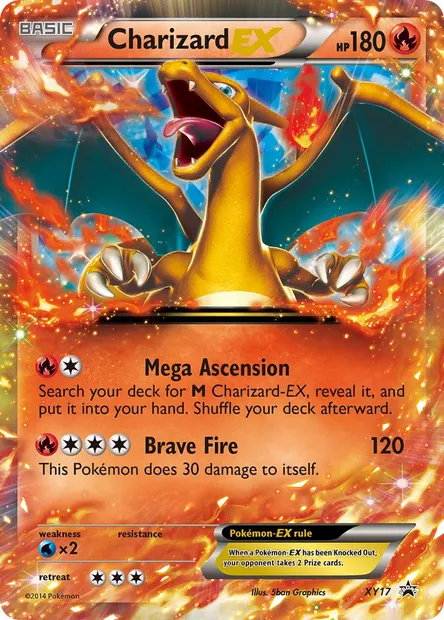 Charizard EX, Pokémon card XY 17 — XY Black Star Promos set