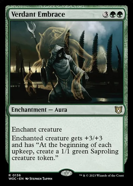 Verdant Embrace, Magic card WOC 136 — Wilds of Eldraine Commander set