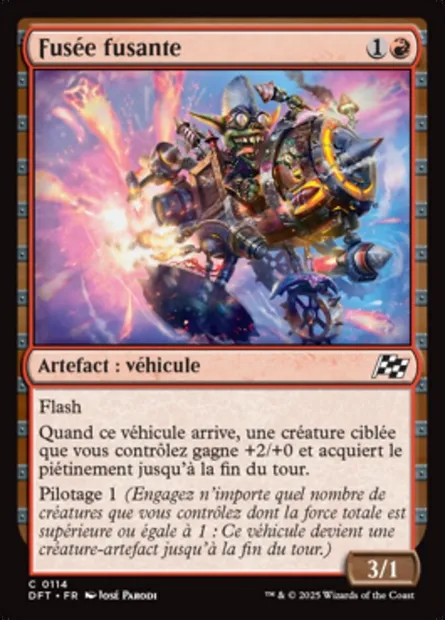 Fusée fusante, carte Magic DFT 114 — extension Aetherdrift