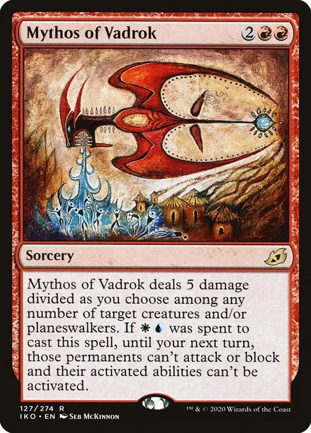Mythos of Vadrok, Magic card IKO 127 — Ikoria: Lair of Behemoths set