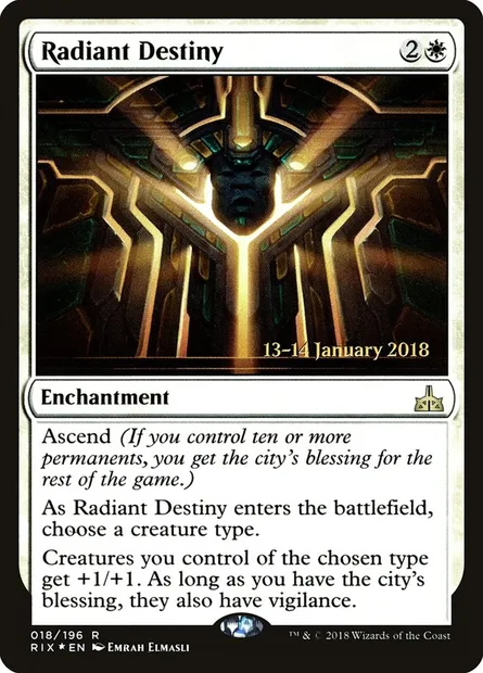 Radiant Destiny, Magic card PRIX 18s — Rivals of Ixalan Promos set