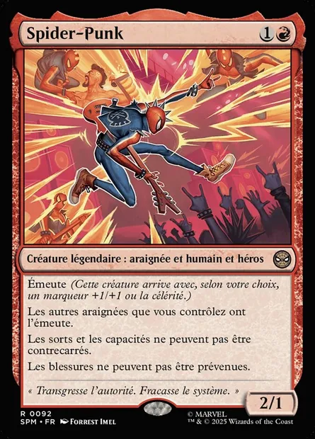 Spider-Punk, carte Magic SPM 92 — extension Marvel's Spider-Man