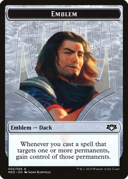 Dack Fayden Emblem, Magic card TMED R2 — Mythic Edition Tokens set