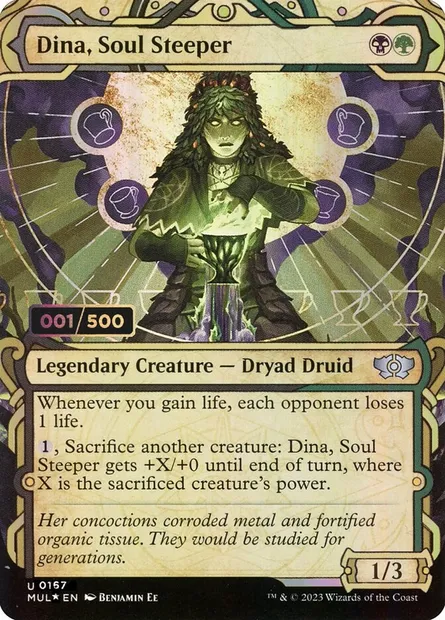 Dina, Soul Steeper, Magic card MUL 167z — Multiverse Legends set