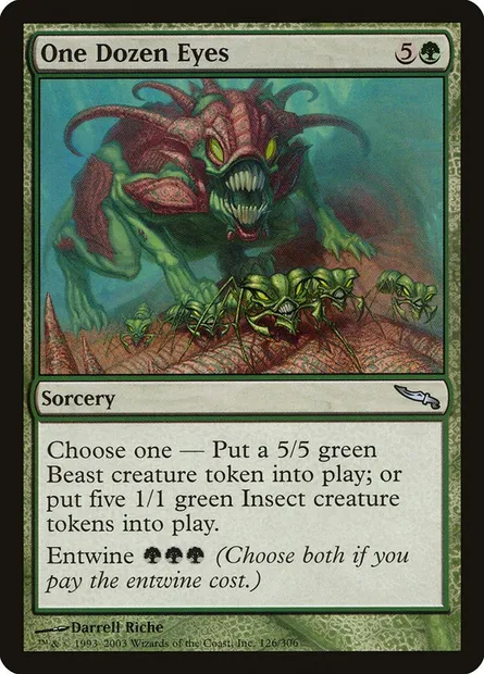 One Dozen Eyes, Magic card MRD 126 — Mirrodin set