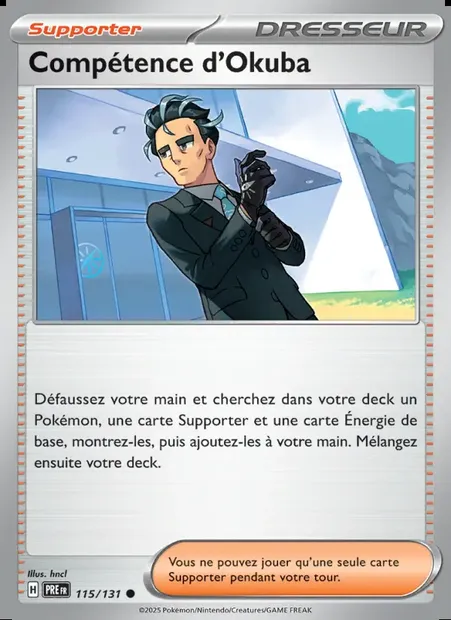 Compétence d'Okuba, carte Pokémon PRE 115 — extension Évolutions Prismatiques