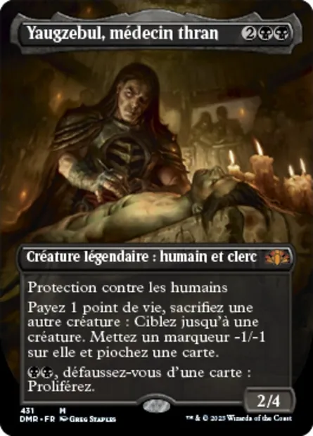Yaugzebul, médecin thran, carte Magic DMR 431 — extension Dominaria Remastered