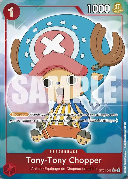 Tony-Tony Chopper, carte One Piece ST01-006 — extension Straw Hat Crew