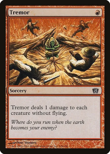 Tremor, Magic card 8ED 228★ — Eighth Edition set