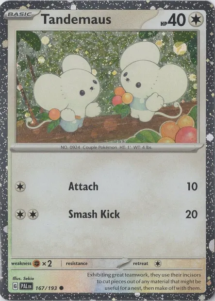 Tandemaus, Pokémon card TDX 167 — Theme Deck & Blisters Exclusives set