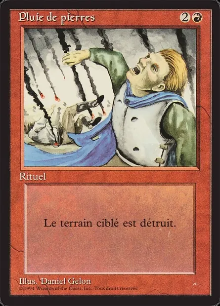 Stone Rain, Magic card FBB 180 — Foreign Black Border set