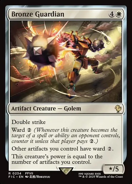 Bronze Guardian, Magic card FIC 234 — Final Fantasy Commander set