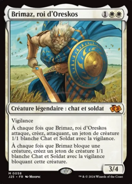 Brimaz, roi d'Oreskos, carte Magic J25 58 — extension Foundations Jumpstart