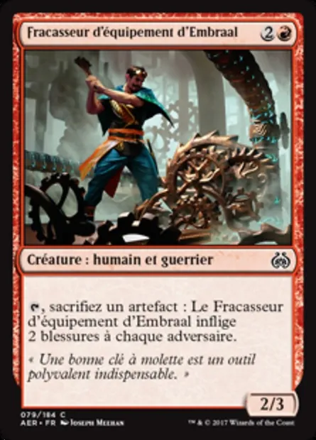 Fracasseur d'équipement d'Embraal, carte Magic AER 79 — extension La révolte éthérique
