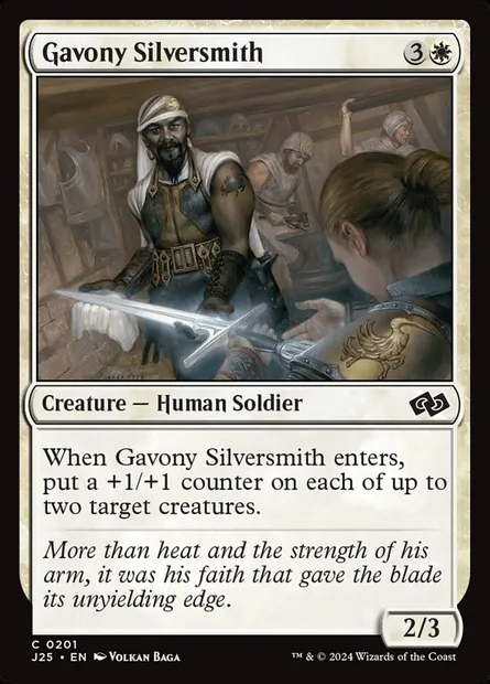 Gavony Silversmith, Magic card J25 201 — Foundations Jumpstart set