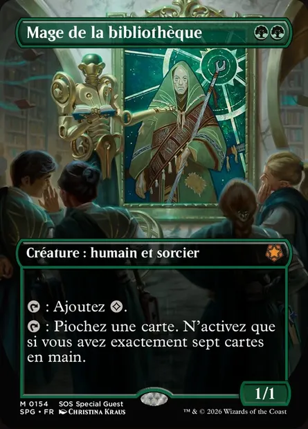 Mage de la bibliothèque, carte Magic SPG 154 — extension Special Guests